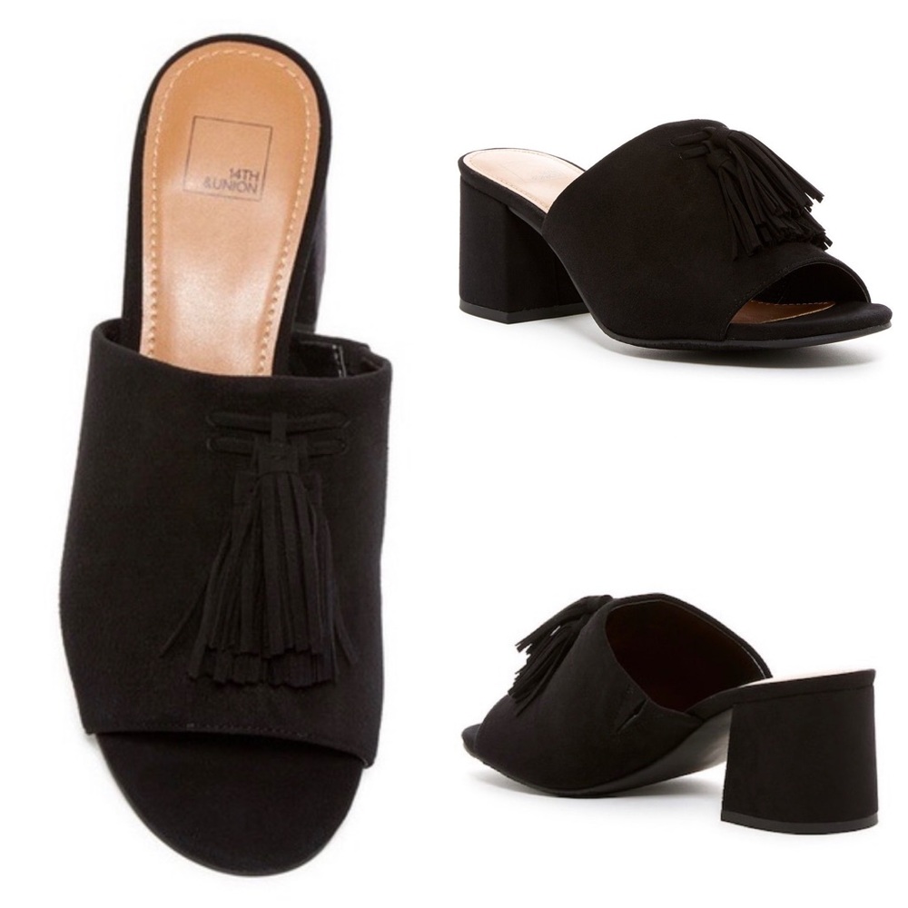 14th & Union Romi Tassel Mule Sandals